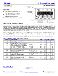 Datasheet LP3000 manufacturer Filtronic